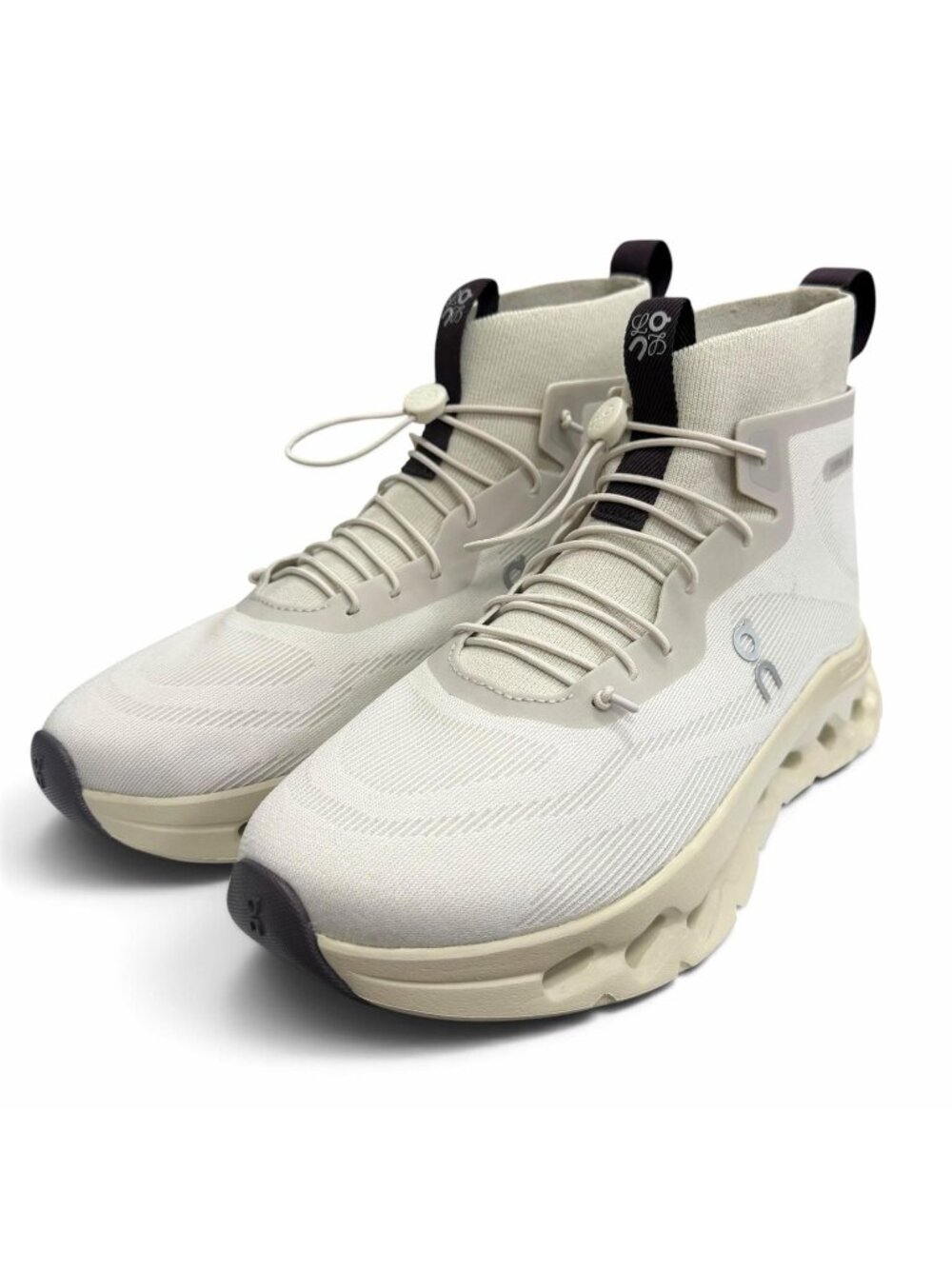 Loewe on Cloud Tilt High Anagram Lace-up Top Sneakers Sand